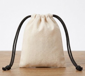 Bolsa de Algodón Personalizada con Cordón para Tarjetas de Regalo, Bolsa Reciclable AOP con Logotipo Serigrafiado para Regalos, Manualidades, Velas, Embalaje de Tarjetas de Regalo - Product Image 1