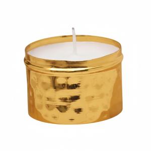 Vente en gros de petits pots à bougies ronds en métal martelé argenté, style moderne pour la décoration intérieure, porte-bougies votives et à tealight, en promotion - Product Image 5