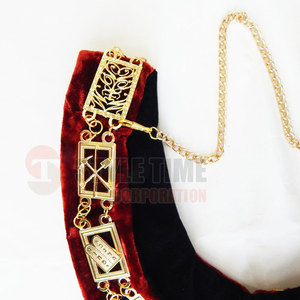 Collar Masónico de Estilo Tradicional con Soporte para Colgante, Collar Masónico con Acabado Premium - Product Image 3