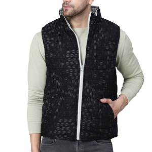 Men's Zip Front Puffer <b>Vest</b> Warm Insulated Sleeveless Jacket Casual Winter Wear Wholesale Manufacturer Comfortable Sleeveless - Product Image 4