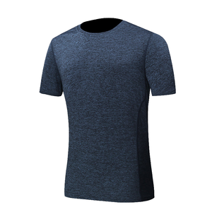 Camiseta Casual de Verano para Hombre, Manga Corta, Transpirable, de Secado Rápido, Diseño Liso, Tela de Lana, Impresión de Silicona - Product Image 1