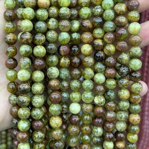 ลูกปัดหินโกเมนแบบขายส่ง ลูกปัดพลอยธรรมชาติทรงกลม สำหรับทำเครื่องประดับ งานฝีมือ DIY - Product Image 5