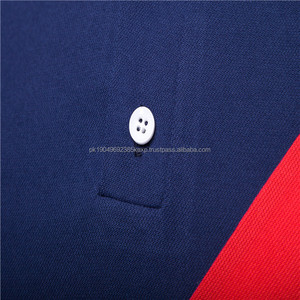 Meilleures ventes T-shirts pour hommes Vêtements d'été personnalisés Vêtements de golf pour hommes Chemises polos épissés à couleurs bloquées - Product Image 4