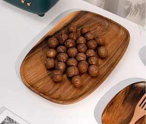 Bandeja de Madera de Alta Calidad, Bandeja Decorativa para Servir, para Uso en el Hogar, Hoteles y Restaurantes - Product Image 2