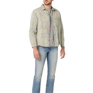 Chemise en jean décontractée 100 % coton respirant, coupe élégante pour homme, séchage rapide, confort toute la journée - Product Image 4