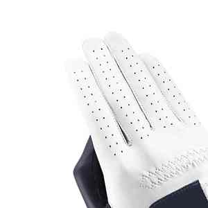Gants de golf professionnels unisexes en peau de mouton et polyuréthane, respirants, imperméables, protection UV, paume épaissie, blanc et noir - Product Image 4