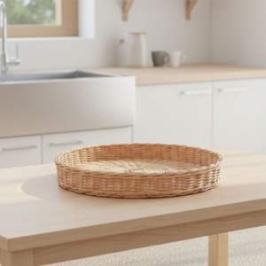 Plateau en rotin artisanal - Product Image 4