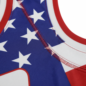Maillot de basketball respirant personnalisable de haute qualité pour hommes et femmes, coupe athlétique sans manches en maille à séchage rapide pour l'été - Product Image 4