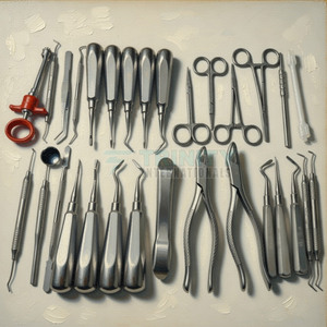 Nuevos Conjuntos de Instrumentos Dentales Color Plata de Alta Calidad en Venta - Product Image 3