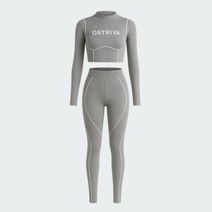 New Women 3pcs Suit <b>Long</b> Sleeve Gym Tank Top Jogger Sweatpants Sweatshirt Clothing Yoga <b>Vest</b> Sports Bra Set - Product Image 3