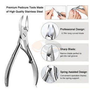 Coupe-ongles professionnels en acier inoxydable pour podologues, pour ongles incarnés épais, hommes, seniors, soins des bébés, outil de pédicure robuste - Product Image 3
