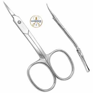 Tijeras Luminex Impex para Diestros, de Acero Inoxidable, con Diseño Grabado con Láser, Punta Redonda, 28 Dientes, para Peinado y Uso Profesional - Product Image 5