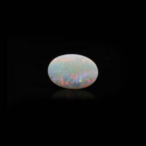 Natural White Opal Loose Gemstone 6.35 Carat Certified Raw 20mm - Product Image 2