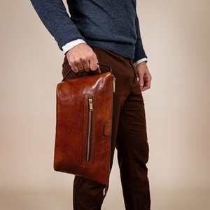 Handy Travel Vegan Leather Cosmetic <b>Bag</b> LCB-0003C Waterproof Makeup Pouch Zipper Closure Logo Small Compact <b>Bridesmaid</b> Gift - Product Image 2