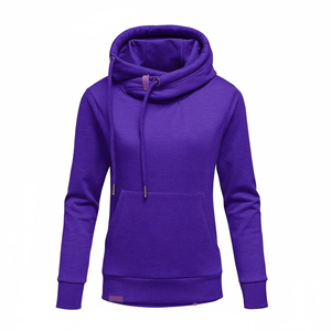 Sudadera con Capucha Unisex de Color Sólido, Tejido de Felpa, Corte Regular, Informal, para Otoño, Transpirable, con Bolsillos - Product Image 3