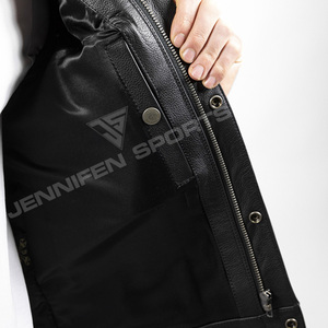 Gilet en cuir pour moto unisexe, design personnalisé, coupe-vent, respirant, options de tailles plus grandes pour l'été et l'hiver, service OEM/ODM - Product Image 6