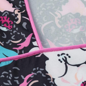 Custom Women’s Floral Print Medical Scrubs Top V-Neck Short Sleeve <b>Nurse</b> Uniform with Pockets Hospital Professional Workwear - Product Image 3