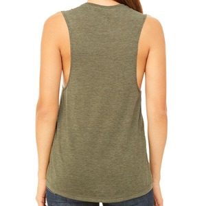 Débardeur gris uni à col rond pour femme, décontracté, tricoté, sans manches, respirant, longueur normale - Product Image 4