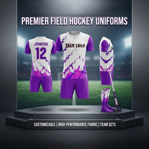 Wholesale Custom Field Hockey Teamwear <b>for</b> Women <b>Men</b> and Youth Players Sublimation Sports Jersey Matching Shorts or <b>Skirt</b> Set - Product Image 2