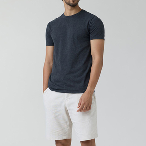 T-shirts personnalisés à manches courtes pour hommes, séchage rapide, motif uni, polyester/coton, pour usage extérieur, dernier design, haute qualité - Product Image 1