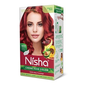 Crème colorante permanente pour cheveux la plus vendue Rouge cerise 120g Colorant capillaire professionnel - Product Image 1