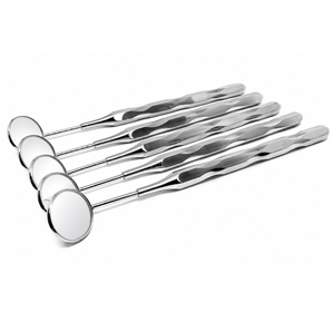 Miroir buccal dentaire de qualité supérieure, à manche creux, non magnétique, léger, en rhodium - Product Image 5