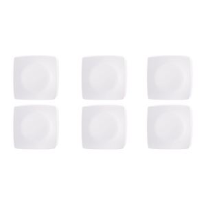 Ensemble de 6 assiettes à dîner Excelsa Eclipse 25 cm Blanc - Product Image 1