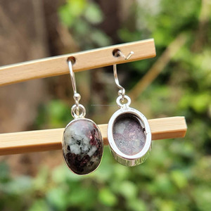 Eudialyte Naturel Géométrique Marquise Dangle Fait À La Main Style Bohème 16x12mm Boucles D'oreilles En Argent Sterling 925 Tendance Vente Chaude - Product Image 4