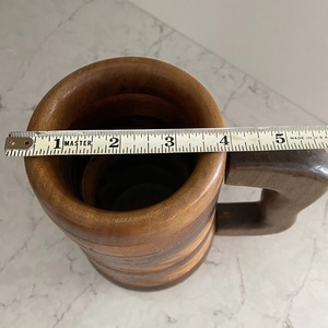 Taza de Café de Madera Hecha a Mano, Taza de Té a Rayas, Taza de Cerveza para el Hogar, Oficina, Hotel - Product Image 4