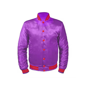 Chaqueta Bomber Vintage de Satén Transpirable, Hecha a Medida, de Alta Calidad, Unisex, con Logotipo Impreso en la Parte Delantera, Reversible, Precio al por Mayor - Product Image 5