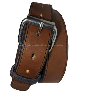 Cinturón informal de cuero con arnés marrón personalizado más vendido para unisex, suministro al por mayor de cinturón y accesorios de cuero informal para hombres - Product Image 6