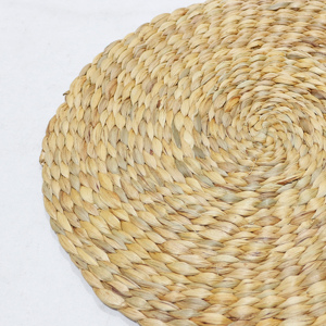 Set de table rond en jacinthe d'eau, design rustique écologique, tressé, résistant à la chaleur, épaisseur 10 mm, diamètre 350 mm - Product Image 6