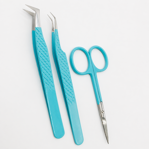 HARRAR GROUP COMPANIES – Ensemble de pinces à cils de précision en acier inoxydable et ciseaux, 13 cm de longueur, pointe lisse pour extensions de cils - Product Image 3