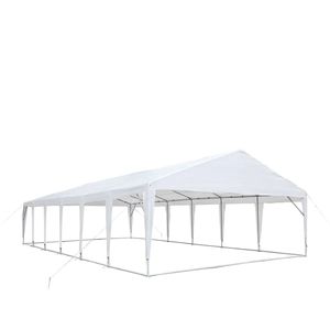 Tenda per feste da esterno per impieghi gravosi 20FT X 40FT per matrimoni, in tessuto telonato PE, con tetto a punta di 6FT 6" e soffitto a punta di 10FT, telaio TMG PT2040A - Product Image 2