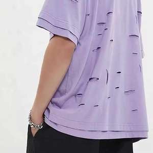 Camisetas de Verano Personalizadas para Hombre, Estilo Desgastado, Cómodas, Transpirables, Tallas Grandes, Algodón Rústico, Diseño OEM - Product Image 6