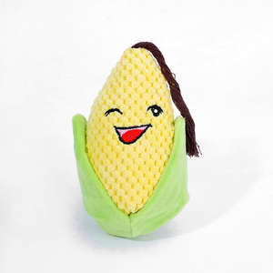 Jouet à mâcher en peluche pour animaux de compagnie, écologique, motif dessin animé, jouet couineur pour chat, mignon maïs, résistant aux morsures, nettoyage des dents - Product Image 3