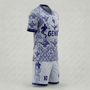 Sublimation Printing Breathable Construction For Clubs Soccer Uniform Schools High Quality Custom Team Kit Designed - Product Image 3