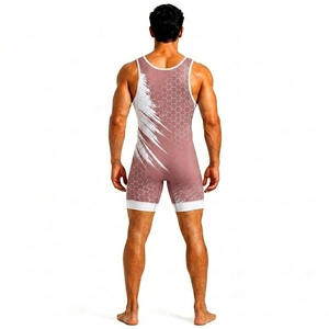 Men's Wrestling Singlet Digital Print Fitted Moisture Wicking Breathable Stretch Lightweight Spandex Polyester Sports Apparel - Product Image 2