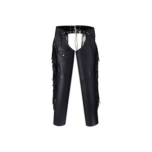 Leather <b>Equestrian</b> Pants With Fringes For Horse Riding And Ranch Work - Product Image 1