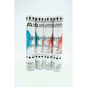 Poppers à air comprimé bleus et roses de 12 pouces, lot de 4 - Fournitures de fête colorées pour les fêtes et les événements - Product Image 1