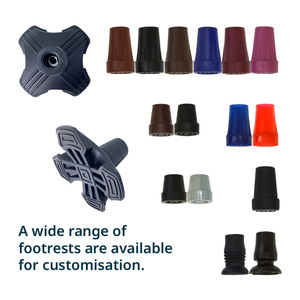 Canne pliable légère à 5 sections, réglable en hauteur, avec embout antidérapant stable - Product Image 5