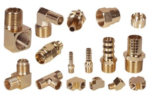 Juego de Accesorios de Latón para Tuberías, Cabeza Hexagonal, Rosca NPT, Conexión Macho, Suministro de Agua, Baja Presión, Fundición, Superficie Pulida - Product Image 3