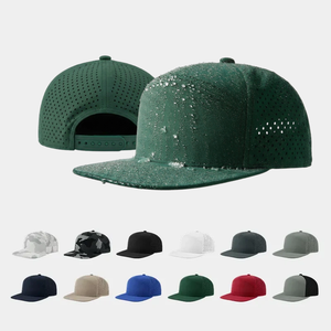 Custom Logo 7 Panel Waterproof Golf <b>Cap</b> Laser Cut Perforated Sports Hat Unisex Multi Color Outdoor Headwear Adjustable Wholesale - Product Image 1