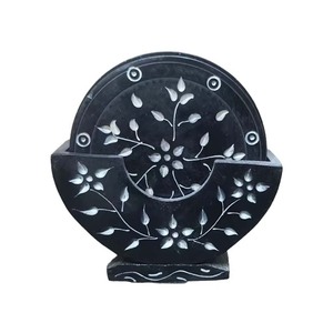 Natural Soapstone Colored Coaster <b>Sets</b> Red Color Soapstone Carving Work <b>Tea</b> Coaster <b>Set</b> for Home Decor - Product Image 5