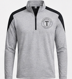 Men's <b>White</b> Quarter Zip Pullover Regular Fit Knitted Polyester Breathable Spring Stand Collar <b>Long</b> <b>Sleeve</b> <b>Top</b> - Product Image 3