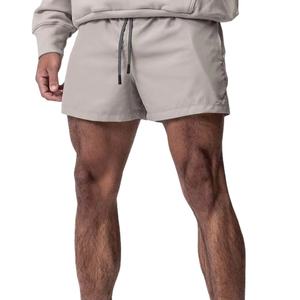 Pantalones cortos de gimnasio de cintura alta para hombre con logotipo personalizado 2026, nailon transpirable Spandex para correr informal - Product Image 5