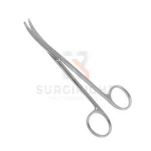 Ciseaux latéraux Fomon à lame fortement courbée pour la dissection du cartilage du cou-de-pied, instruments chirurgicaux CE - Product Image 3