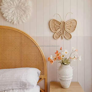 Fournisseur en gros de décoration murale en rotin fait main Art décoratif Boho naturel écologique durable du Vietnam - Product Image 5