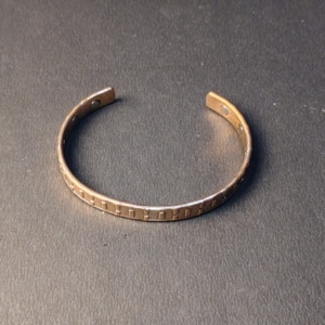 Modern Grid Pattern Copper <b>Bracelet</b> - Stylish Pure Copper Healing Cuff - <b>Men</b>’s Executive Therapy Bangle for Energy & Pain Relief - Product Image 3