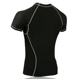 <b>Men's</b> Lightweight Compression T-Shirt Short Sleeve <b>Thermal</b> Base Layer Polyester/Nylon Anti-UV Rash Guard Breathable Athletic <b>Top</b> - Product Image 5